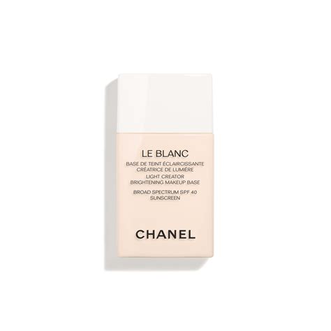 chanel makeup base le blanc|le blanc makeup base.